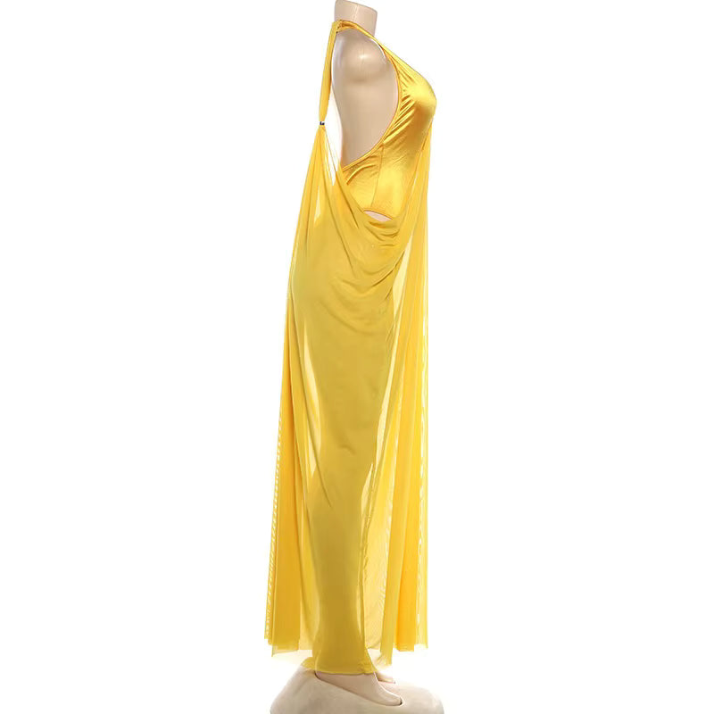 Solara Drape Maxi Dress