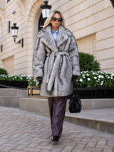 Silver Lining Heiress Faux Fur Coat