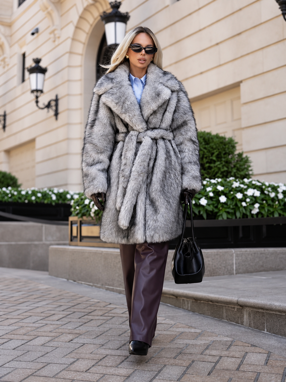Silver Lining Heiress Faux Fur Coat