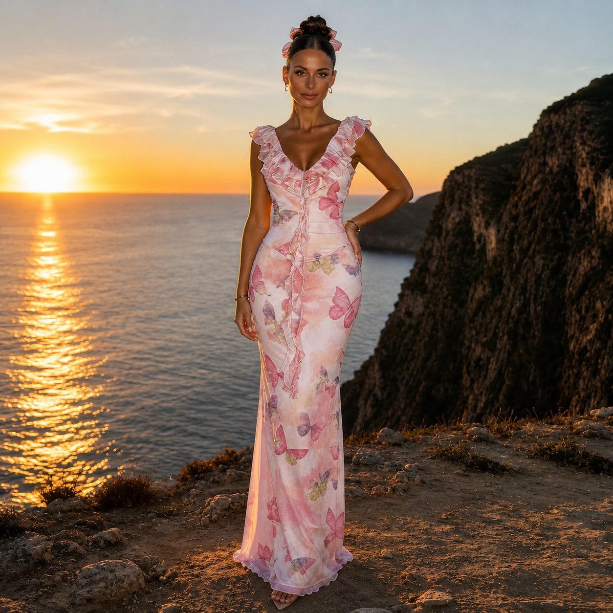 Butterfly Kisses Maxi Dress