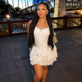 Sweetheart Ruffle Mini Dress